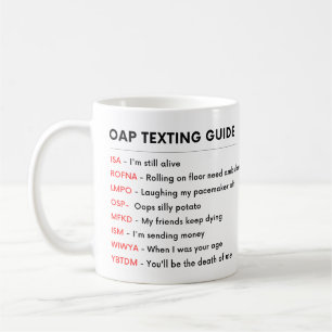 FUNNY Seniors Old Person OAP Retiree SIMS GUIDE Kaffeetasse