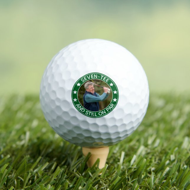 Funny Seven-tee & Still am 70. Geburtstag Golfball (Insitu T-Shirt)