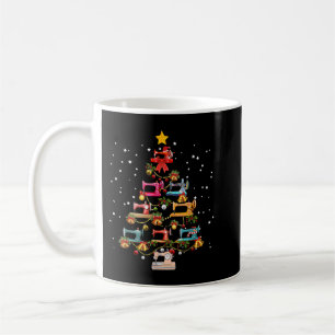 Funny Sewing Machine Christmas Tree Christmas Orna Kaffeetasse