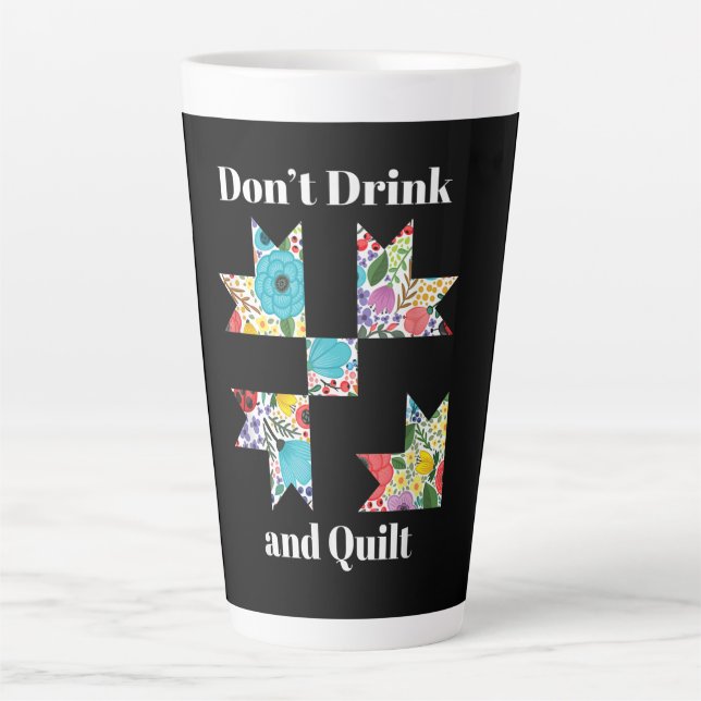 Funny Sewing Quilly Liebhaber Milchtasse (Vorderseite)