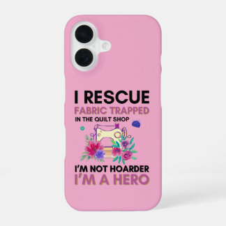 Funny Sewing Quote Vintage Floral Sewing Machine iPhone 16 Hülle