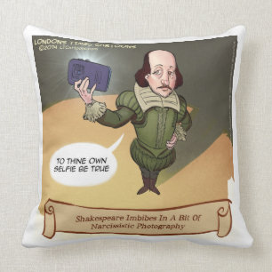 Funny Shakespeare Selfie Große Baumwollkeuche Kiss Kissen