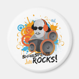 Funny Shakespeare Slogan Geschenk "Shakespeare Roc Magnet
