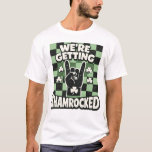 Funny Shamrocked Bachelorette Party Irish Drinking T-Shirt<br><div class="desc">We're Getting Shamrocked St Patricks Day Bachelorette Party design for lucky bride tribe squad celebrating Irish themed night out.
Perfect for bar crawl festivities,  shamrock celebration,  green outfit theme,  clover party vibes.</div>