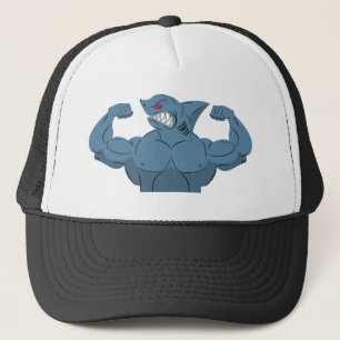 Funny Shark am Gym Fitness Training Truckerkappe