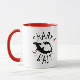 Funny Shark Bait Surfer Warnung Tasse