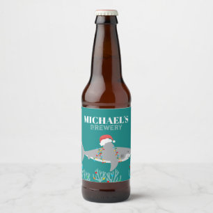 Funny Shark Beer Labels Bierflaschenetikett