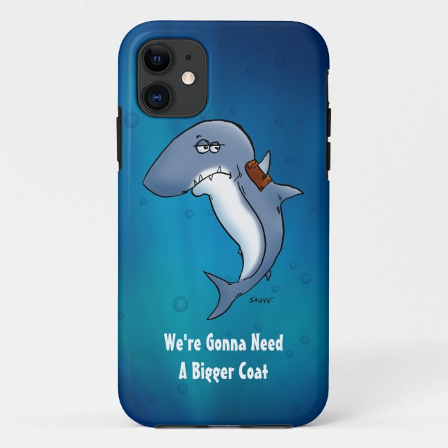 Funny Shark braucht einen größeren Coat iPhone5 Fa Case-Mate iPhone Hülle (Rückseite)