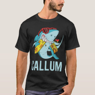 Funny Shark - Callum Name T-Shirt