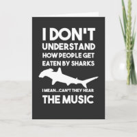 Funny Shark Cards Humorer Spaß Ozean für sie