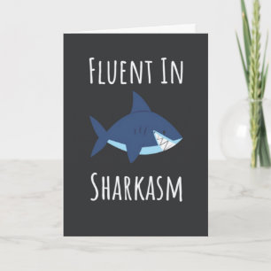 Funny Shark Cards Spaß Humorales Meerwasser Karte