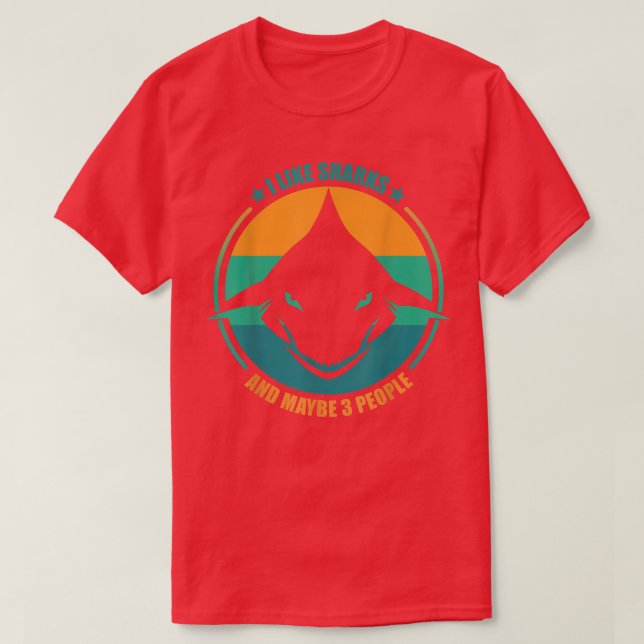 Funny Shark Design for Men Women Animal Shark Stuc T-Shirt (Design vorne)