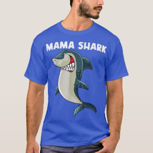 Funny Shark Design Women Girls White Shark Lov T-Shirt