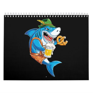Funny Shark Drink Beer - Crazy Shark Geschenke Kalender