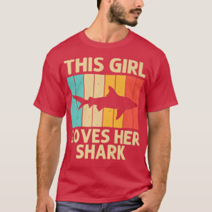 Funny Shark for Girls Kid Hammerhead Tigerhaie T-Shirt