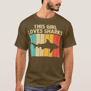 Funny Shark for Girls Kid Hammerhead Tigerhaie T-Shirt