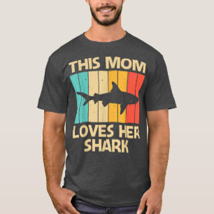 Funny Shark For Mom Mama Hammerhead Tiger Sharks L T-Shirt