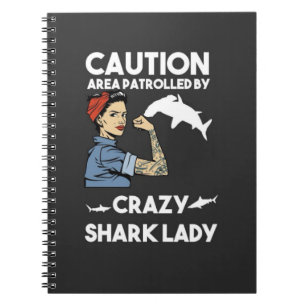 Funny Shark Geschenke für ihren Tiermeer Lover Notizblock