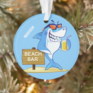Funny Shark individuelle Name Ornament
