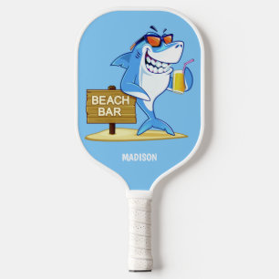 Funny Shark individuelle Name Pickleball Schläger
