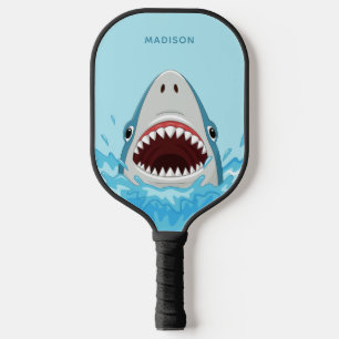 Funny Shark individuelle Name Pickleball Schläger
