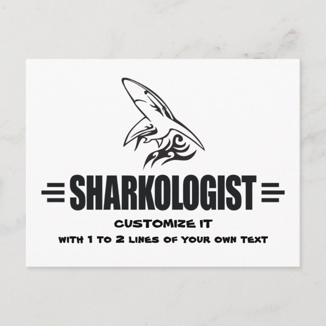 Funny Shark Postkarte (Vorderseite)