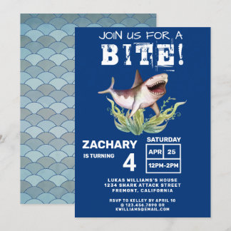 Funny Shark schließt sich uns für eine Bite Boys B Einladung