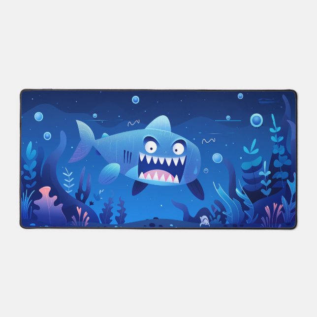 Funny Shark Schreibtischunterlage (Vorderseite)