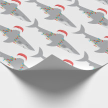 Funny Shark Weihnachtswrapping Paper