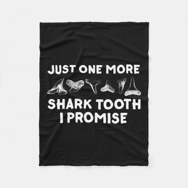 Funny Shark Zähne Design für Männer Frauen Hais Zä Fleecedecke (Vorderseite)