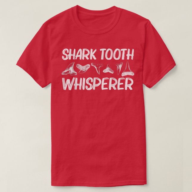 Funny Shark Zähne Design für Männer Frauen Tierfut T-Shirt (Design vorne)