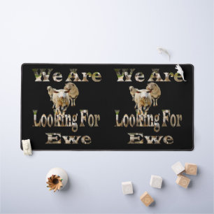 Funny Sheep auf der Suche nach Ewe, Schreibtischma Schreibtischunterlage