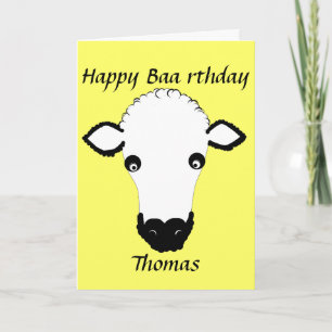 Funny Sheep Birthday, baden Sie am rthday, fügen S Karte