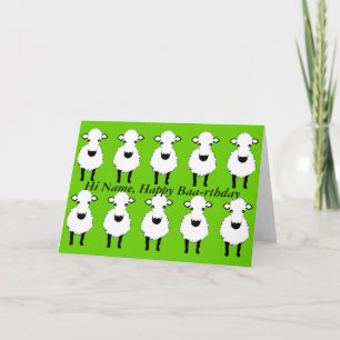 Funny Sheep Birthday, baden Sie am rthday, fügen S Karte