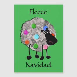 Funny Sheep Christmas 5" x 7" Magnetkarte