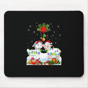Funny Sheep Christmas Tree Xmas Animal Gift Mousepad