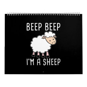 Funny Sheep Design für Bauer und Schafliebhaber Kalender