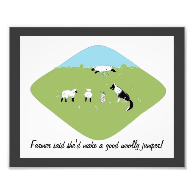 Funny Sheep Fotodruck (Vorne)