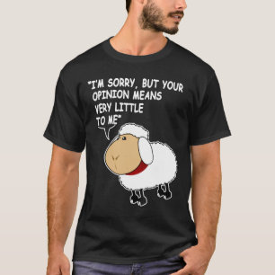 Funny Sheep Geburtstag Stellungnahme Comic Shirt