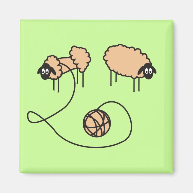 Funny Sheep Magnet (Vorne)