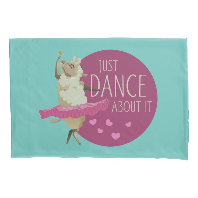 Funny Sheep Message - Dance about It 1 Kissenbezug (Vorderseite)