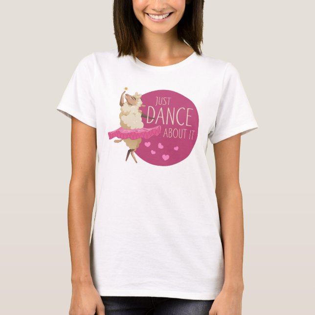 Funny Sheep Message - Dance about It 1 T-Shirt (Vorderseite)