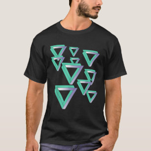 Funny Sheldon Nerdy Penrose Dreiecke Optische Illu T-Shirt