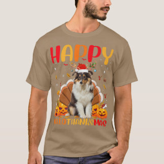 Funny Sheltie Dog Lover Happy Sheltie HelloThanksM T-Shirt