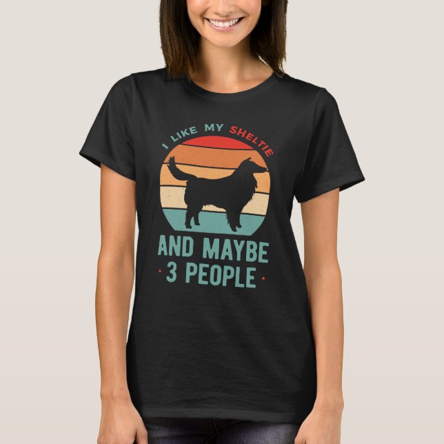 Funny Sheltie T-Shirt (Vorderseite)