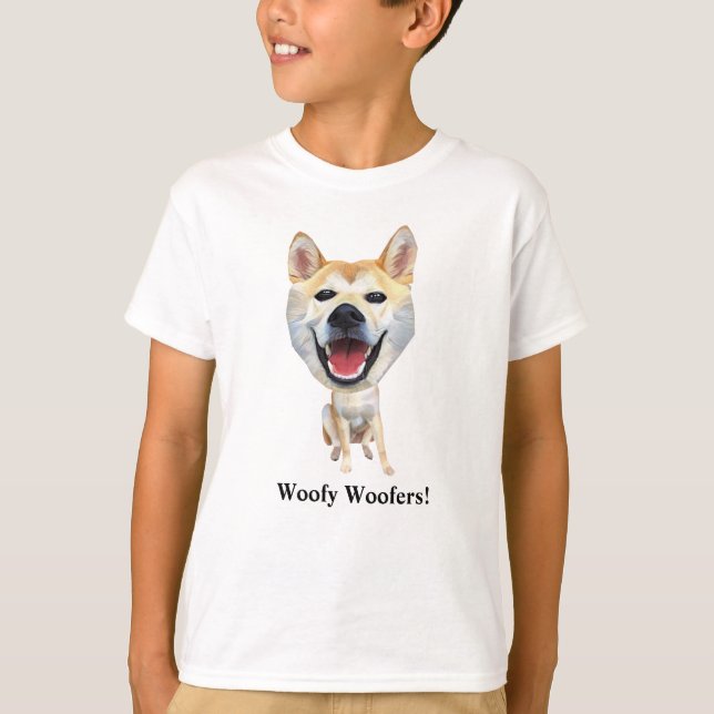 Funny Shiba Inu Chien Boys T-shirt (Devant)