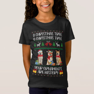 Funny Shiba Inu Christmas Ugly Sweater Shiba Inu X T-Shirt