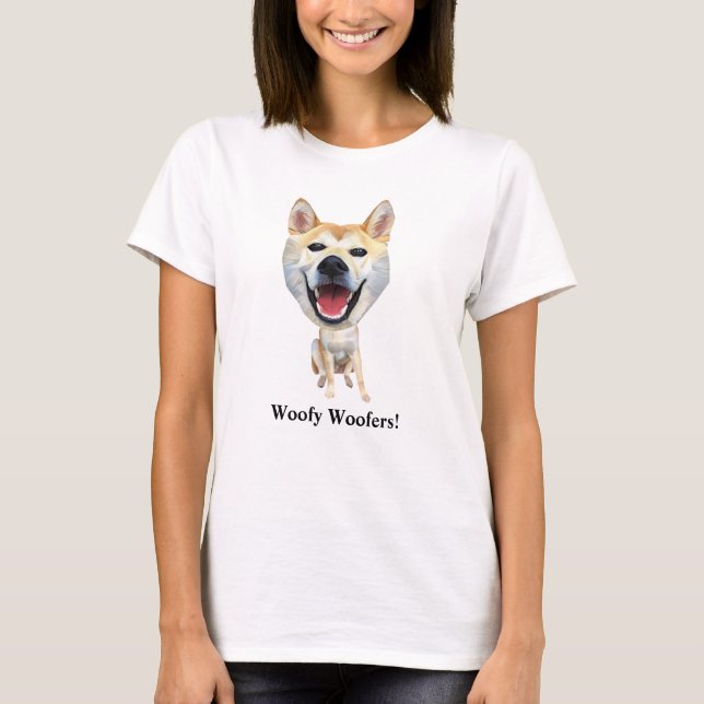 Funny Shiba Inu Dog Woman's T - Shirt (Vorderseite)