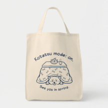 Funny Shiba Inu Kotatsu Mode Winter Tote Bag