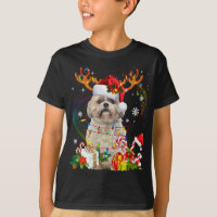 Funny Shih Tzu Christmas Reindeer Weihnachtslicht